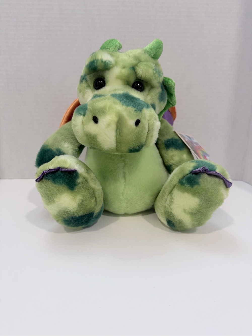 Green Plush Dragon Stuffed Animal - Kid-Friendly Soft Toy